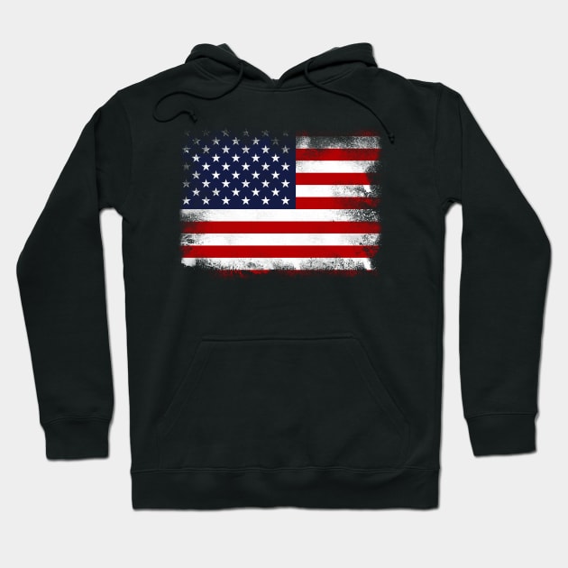 US flag isolated Hoodie by psychoshadow